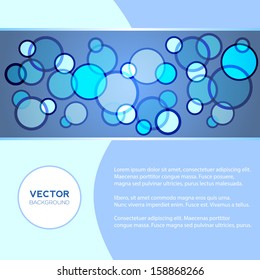 Light abstract background with color circles