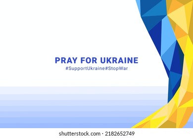 light abstract background flag of ukraine vertical position vector support ukraine