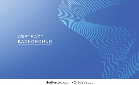 Light abstract background with glowing wave, blue wave abstract background, shiny moving lines design element