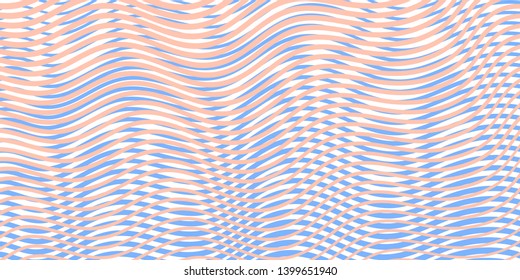 Light abstract background with moire soft transition.Template of fluid organic plastic lines and forms in calm coral colors. Can be used as design of books, websites, accessories for phones,