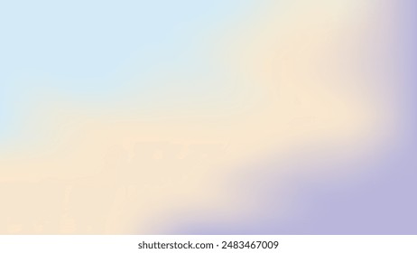 Light abstract background of pastel colors. Blue, cream, purple wallpaper. Gradient vector background.