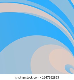 light abstract background with three-dimensional graphic shapes.
