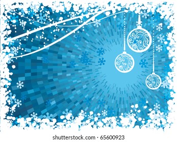 hellabstrakter Weihnachtsbälle-Hintergrund