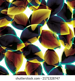 light abstract foliage seamless pattern with colorful shape on white background. Simple nature leaves background. tropical wallpaper. nature decorative. nature illustration. Summer design. line art