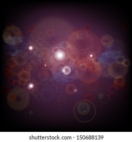 light  abstract glow blur bokeh background vector illustration