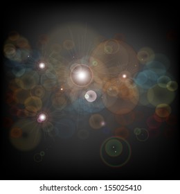 light  abstract glow blur bokeh background vector illustration