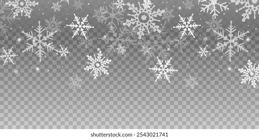 Resaltes de bokeh brillantes abstractos ligeros. Efecto bokeh ligero aislado sobre fondo transparente. El fondo de las Navidades brilla desde el polvo.	