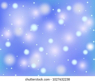 Light abstract glowing bokeh lights. Lens flare defocused light vector illustration eps 10.