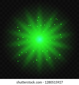 Light abstract glowing bokeh lights. Bokeh lights effect isolated on transparent background. Festive  golden luminous background. 