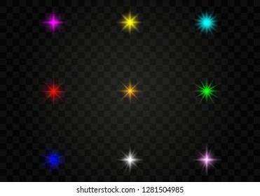 Light abstract glowing bokeh lights. Bokeh lights effect isolated on transparent background. Festive  golden luminous background. 