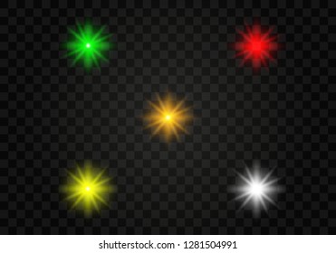 Light abstract glowing bokeh lights. Bokeh lights effect isolated on transparent background. Festive  golden luminous background. 