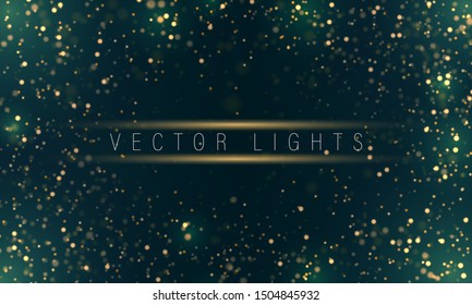 Light abstract glowing bokeh lights. Festive purple and golden luminous background with colorful lights bokeh. Magic concept. Christmas concept.