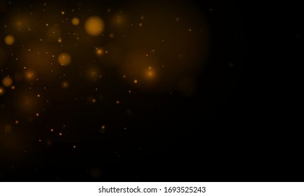 Light abstract glowing bokeh lights. Festive golden luminous background with colorful lights bokeh. Magic concept. Christmas concept.