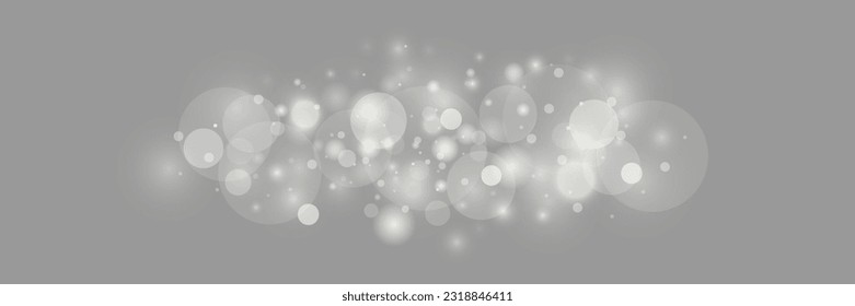 Luces de bokeh abstractas y luminosas. Efecto de bokeh ligero aislado en un fondo transparente. Fondo de Navidad de polvo brillante. La llamarada del concepto navideño chispa. Luz de polvo blanca png.