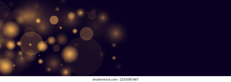 Light abstract glowing bokeh lights. Light bokeh effect isolated on transparent background. Christmas background from shining dust. Christmas concept flare sparkle. 