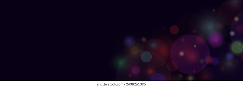 Light abstract glowing bokeh lights. Light bokeh effect isolated on transparent background. Christmas background from shining dust.