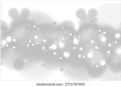 Luces brillantes abstractas ligeras desde el lado. Efecto Bokeh aislado sobre un fondo transparente. Fondo festivo púrpura y oro brillante. Concepto de Navidad.