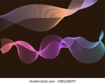 light abstract line on background ,illustration vector.