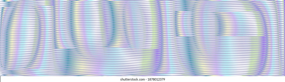 Light abstract lined pearl colors vector banner with calm lines rounded forms and mesh effect. Multi color background saver for beauty package, mobile apps, business card, page, image of blog, site.