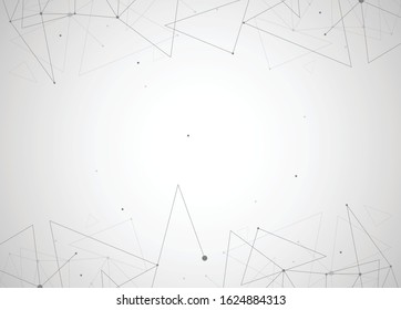 Light abstract low poly art on white background 