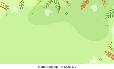 Light Abstract Nature Spring Summer Botanical Background Beautiful With Branches And Flowers Decoration Wallpaper Vector Design Style