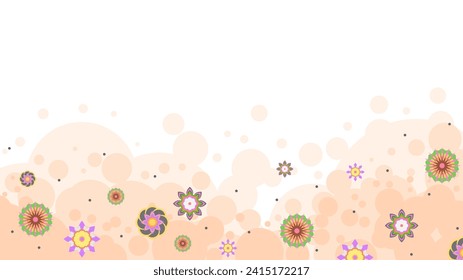 Light Abstract Nature Spring Summer Botanical Background Beautiful With Branches And Flowers Decoration Wallpaper Vector Design Style