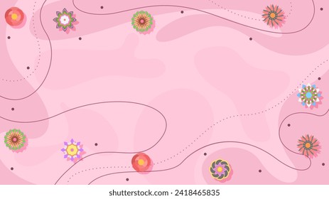 Light Abstract Nature Spring Summer Botanical Background Beautiful With Branches And Flowers Decoration Wallpaper Vector Design Style