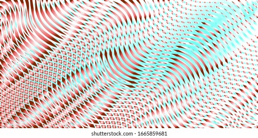 Sintonías abstractas de textura de rejilla de rayas onduladas y efectos ilusorios de brillo redondeado. Ideal para el fondo vectorial abstracto con la adición del texto, encabezado. Páginas web, teléfonos y tableta, título.