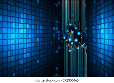 Light Abstract Technology background for computer graphic website internet and business. circuit. dark blue background. text box. label. card. Mosaic, grid. pixels. table