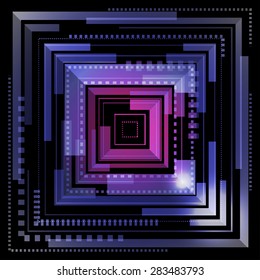 Light Abstract Technology background for computer graphic with square