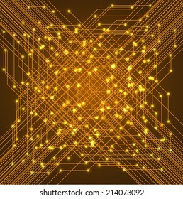 Light Abstract Technology background for graphic and website, circuit board.