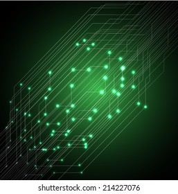 Light Abstract Technology background for graphic and website, circuit board.