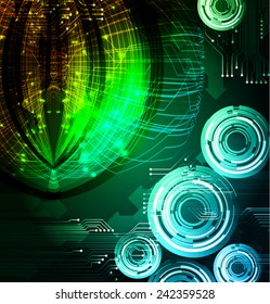 Light Abstract Technology background set for computer graphic website internet and business