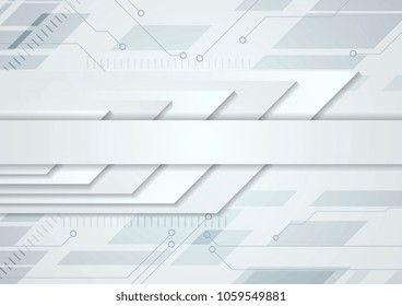 Light abstract technology modern background. Vector corporate design