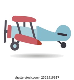 Leichtes Flugzeug, Vektorsymbol einzeln. Graph-Symbol für Reise-und Tourismus-Website und Apps Design, Logo, App, UI