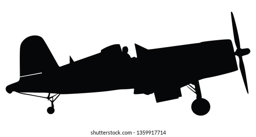 Light  aircraft at the white background.  - Vector