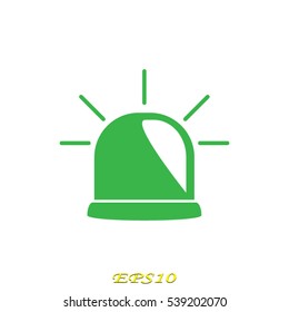Light alarm icon, vector illustration EPS 10