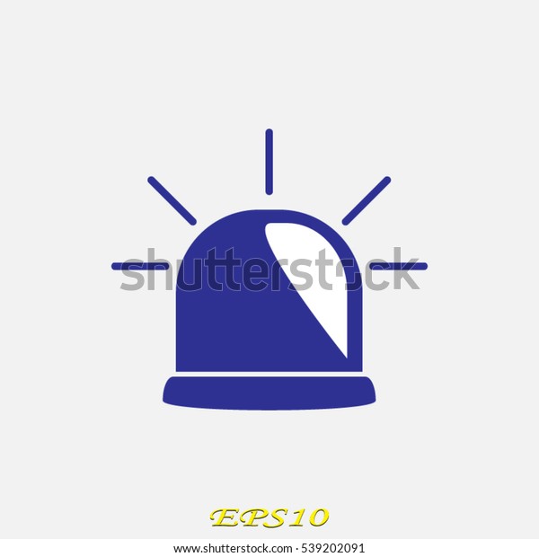 Light alarm icon,\
vector illustration EPS\
10