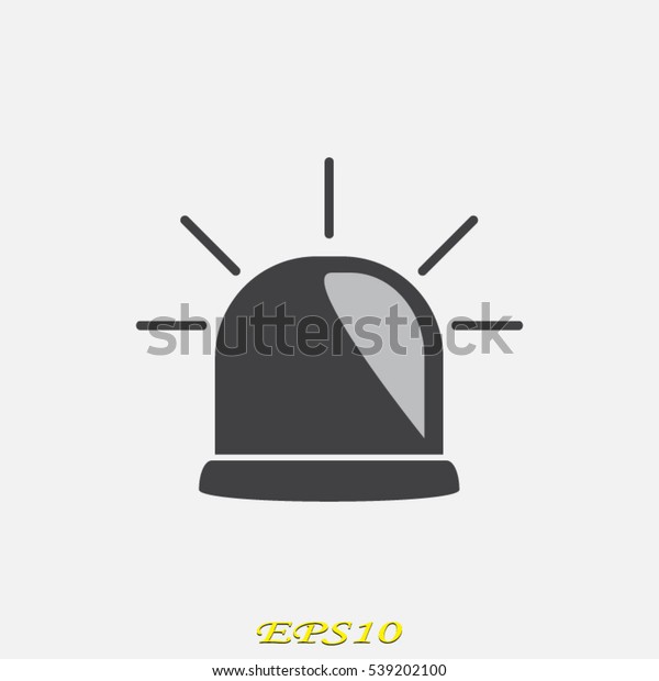 Light alarm icon,\
vector illustration EPS\
10