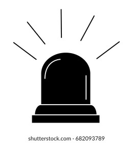 light alarm isolated icon