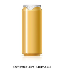 light aluminum cans for beer and soft drinks or energy. Packaging 500 ml. Vector illustration