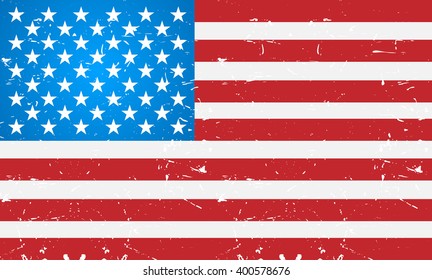 Light American flag  with texture