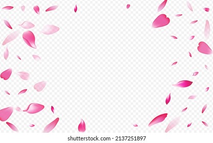 Light Apple Vector Transparent Background. Rosa Flutter Texture. Sakura Garden Pattern. Leaf Springtime Cover. Purple Cherry Overlay Backdrop.