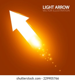 Light Arrow For Your Business Design. Vector Illustration