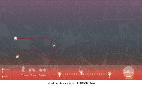 light art map city dijon gps