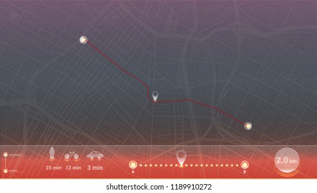 light art map city los angeles gps