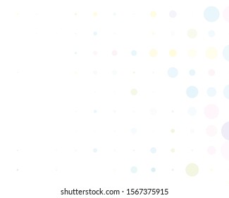 Light backdrop, children's style, transparent circles, bubbles. Design template for wallpaper. Vector light background. Creative template. Vector flat character design.Simple white backdrop.