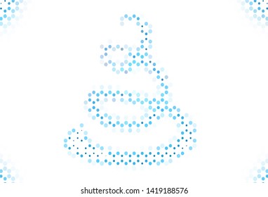 Light backdrop with dots. Abstract illustration with colored bubbles in nature style. Design for poster, banner of websites.