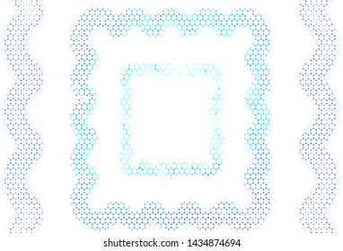Light backdrop with dots. Abstract illustration with colored bubbles in nature style. Pattern for futuristic ad, booklets.