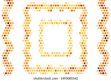 Light backdrop with dots. Abstract illustration with colored bubbles in nature style. Pattern for ads, leaflets.